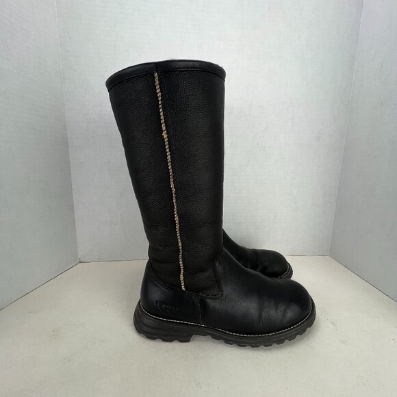 UGG Shoes - Ugg leather winter boots tall fold over design